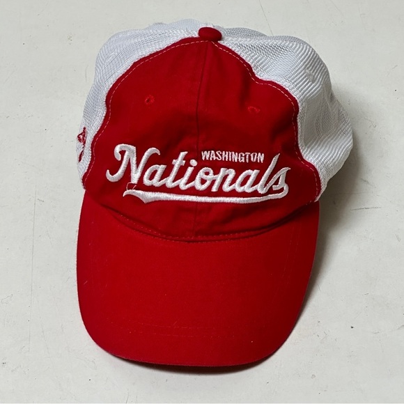 Washington Nationals Red and White Adjustable Cap Hat - Picture 1 of 8